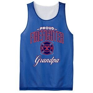 Firefighter Grandpa Gift Mesh Reversible Basketball Jersey Tank