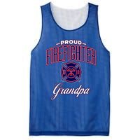 Firefighter Grandpa Gift Mesh Reversible Basketball Jersey Tank