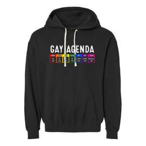 Funny Gay Gift Lgbt Pride Feminist Agenda Homo Great Gift Garment-Dyed Fleece Hoodie