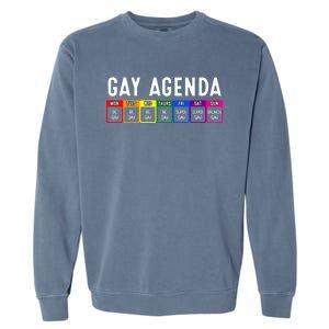 Funny Gay Gift Lgbt Pride Feminist Agenda Homo Great Gift Garment-Dyed Sweatshirt