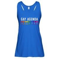 Funny Gay Gift Lgbt Pride Feminist Agenda Homo Great Gift Ladies Essential Flowy Tank