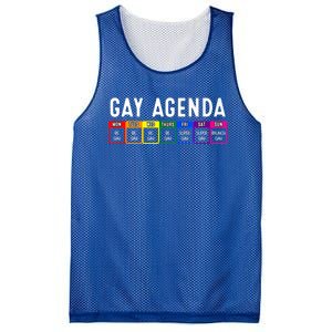 Funny Gay Gift Lgbt Pride Feminist Agenda Homo Great Gift Mesh Reversible Basketball Jersey Tank