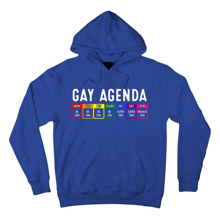 Funny Gay Gift Lgbt Pride Feminist Agenda Homo Great Gift Tall Hoodie