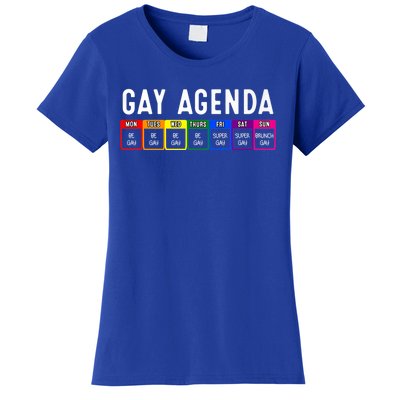 Funny Gay Gift Lgbt Pride Feminist Agenda Homo Great Gift Women's T-Shirt