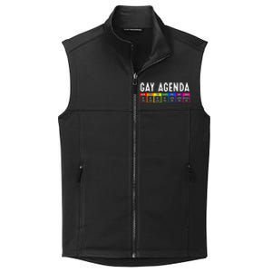 Funny Gay Gift Lgbt Pride Feminist Agenda Homo Great Gift Collective Smooth Fleece Vest