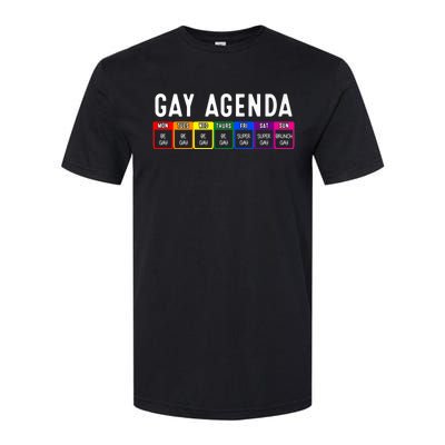 Funny Gay Gift Lgbt Pride Feminist Agenda Homo Great Gift Softstyle® CVC T-Shirt