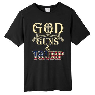 Funny God Guns And Trump 2nd Amendment Gift Tall Fusion ChromaSoft Performance T-Shirt