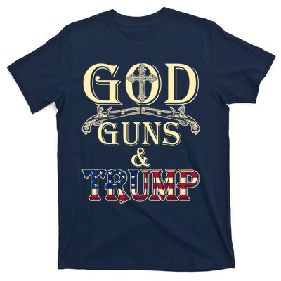 Funny God Guns And Trump 2nd Amendment Gift T-Shirt