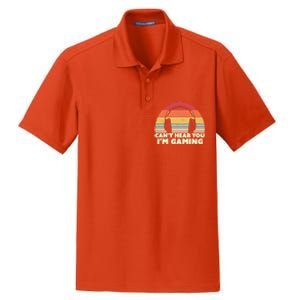 Funny Gamer Gift Idea Can't Hear You I'm Gaming Gift Dry Zone Grid Polo