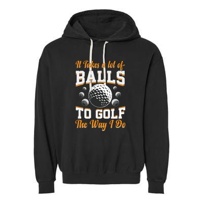 Funny Golf Gift For Golfer Garment-Dyed Fleece Hoodie