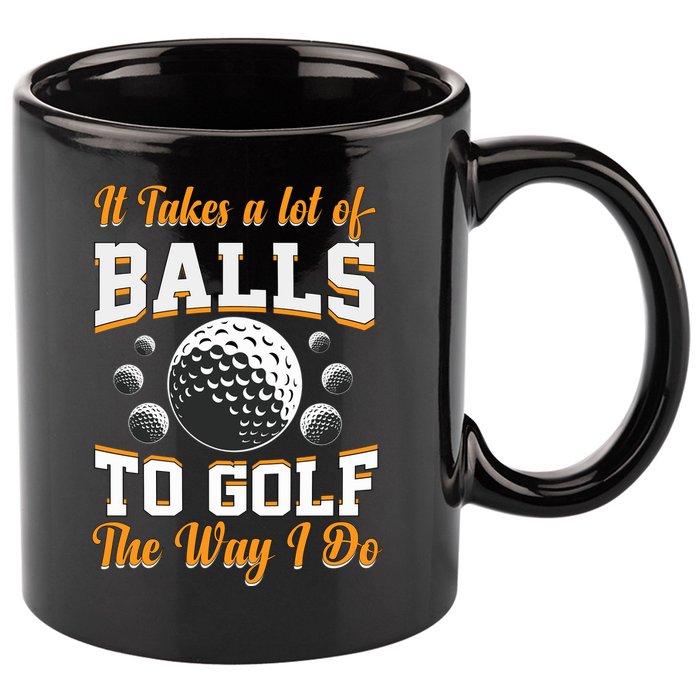 Funny Golf Gift For Golfer 11oz C Handle Ceramic Mug