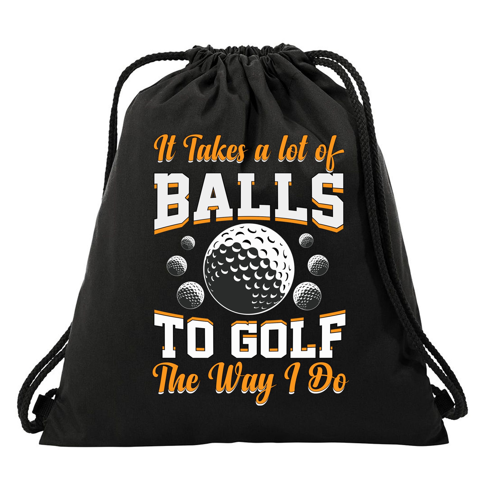 Funny Golf Gift For Golfer Drawstring Bag