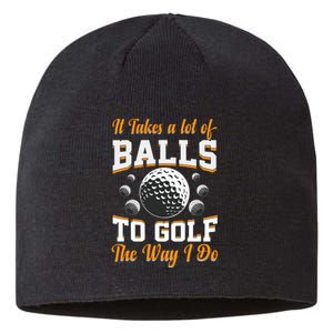 Funny Golf Gift For Golfer Sustainable Beanie