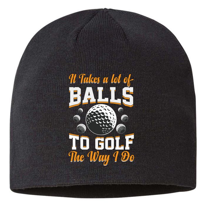 Funny Golf Gift For Golfer Sustainable Beanie