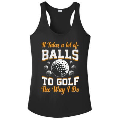 Funny Golf Gift For Golfer Ladies PosiCharge Competitor Racerback Tank