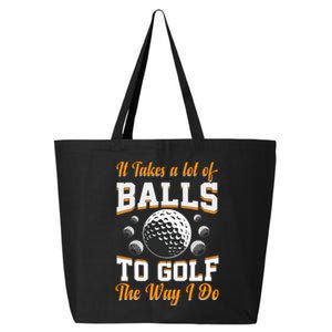 Funny Golf Gift For Golfer 25L Jumbo Tote