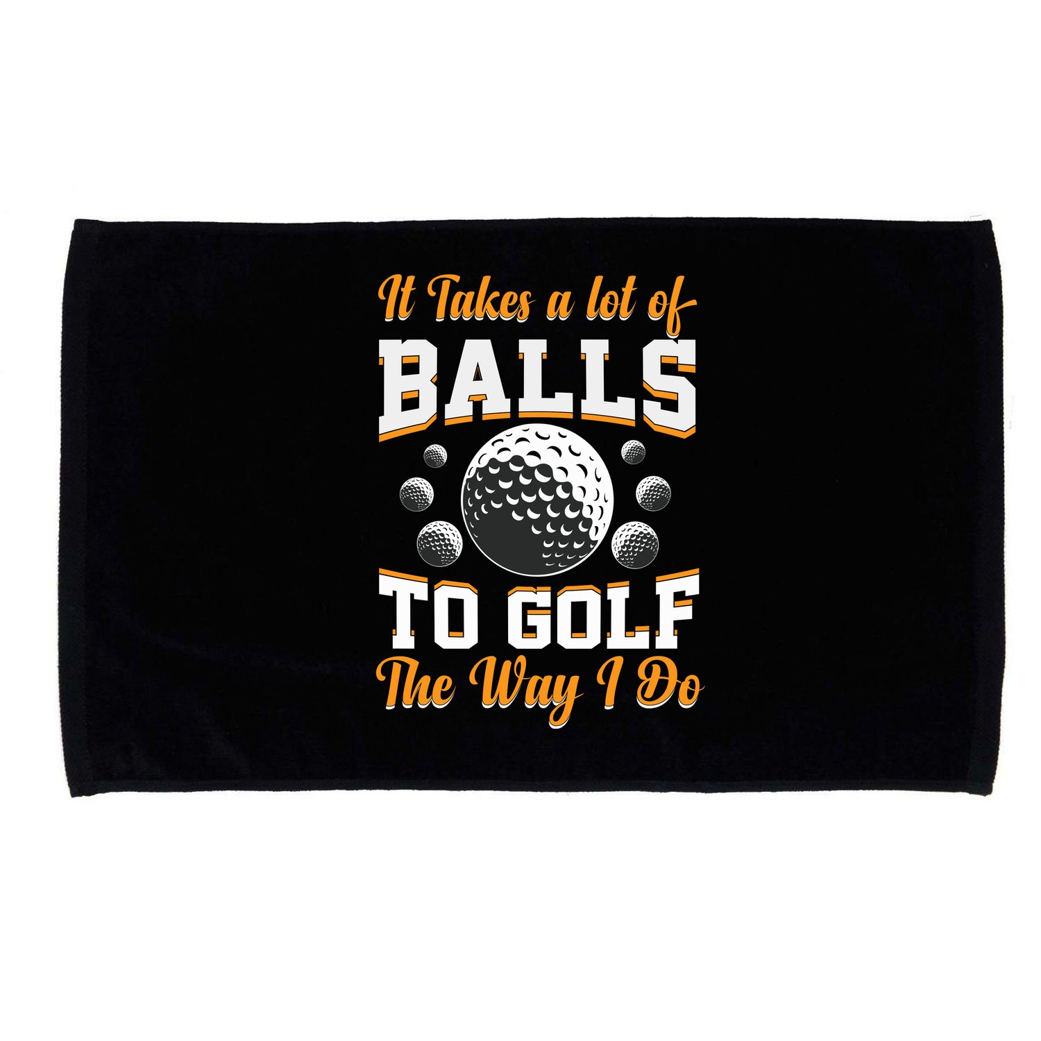 Funny Golf Gift For Golfer Microfiber Hand Towel