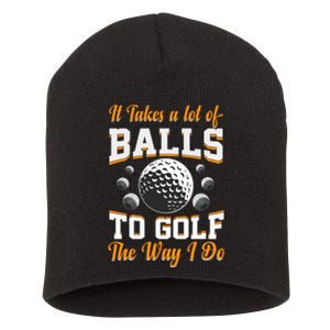 Funny Golf Gift For Golfer Short Acrylic Beanie