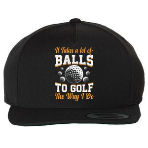 Funny Golf Gift For Golfer Wool Snapback Cap