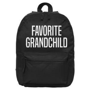 Favorite Grandchild Gift 16 in Basic Backpack