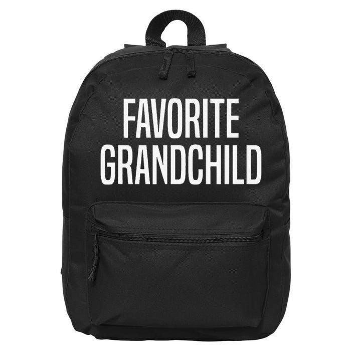 Favorite Grandchild Gift 16 in Basic Backpack