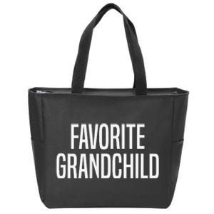 Favorite Grandchild Gift Zip Tote Bag