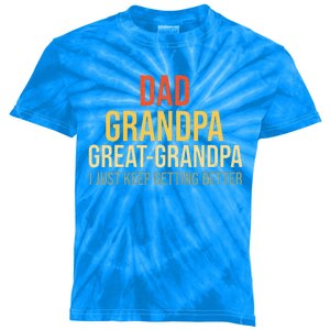 Funny Great Grandpa for Fathers Day Kids Tie-Dye T-Shirt