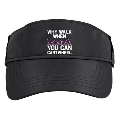 Funny Gymnastics Gymnast Gift For  Cool Cartwheel Adult Drive Performance Visor