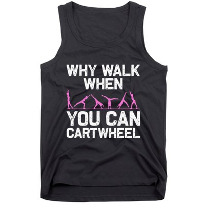 Funny Gymnastics Gymnast Gift For  Cool Cartwheel Tank Top