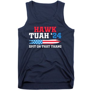 Funny Gag Gift Hawk Tush Hawk Tuah Spit On That Thang Tank Top