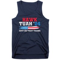 Funny Gag Gift Hawk Tush Hawk Tuah Spit On That Thang Tank Top