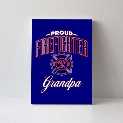 Firefighter Grandpa Gift Canvas