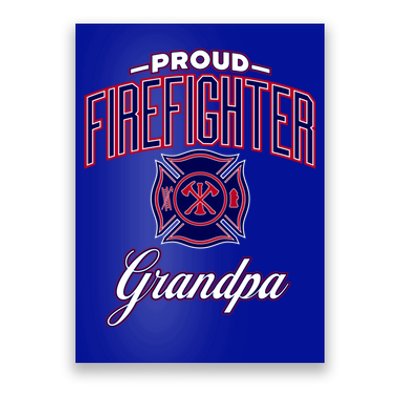 Firefighter Grandpa Gift Poster