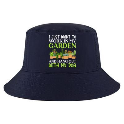 Funny Gardener Gardening Garden Enthusiast And Dog Lover Cool Comfort Performance Bucket Hat