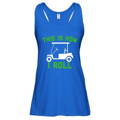 Funny Golfing Gift Golf Cart This Is How I Roll Meaningful Gift Ladies Essential Flowy Tank