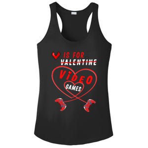 Funny Gamers Gift V Is For Video Games For Valentines Day Cute Gift Ladies PosiCharge Competitor Racerback Tank