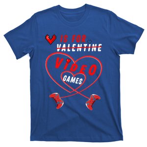 Funny Gamers Gift V Is For Video Games For Valentines Day Cute Gift T-Shirt