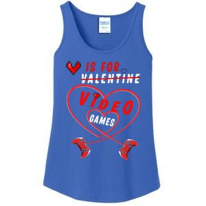 Funny Gamers Gift V Is For Video Games For Valentines Day Cute Gift Ladies Essential Tank