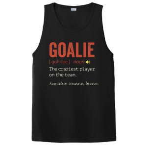 Funny Goalie Goalkeeper Definition Hockey Player PosiCharge Competitor Tank