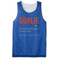 Funny Goalie Goalkeeper Definition Hockey Player Mesh Reversible Basketball Jersey Tank