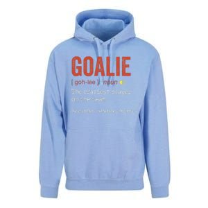 Funny Goalie Goalkeeper Definition Hockey Player Unisex Surf Hoodie