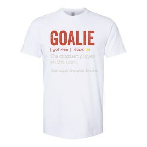 Funny Goalie Goalkeeper Definition Hockey Player Softstyle CVC T-Shirt