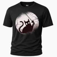 Fencing Game Gamer Fencer Sport Fencing Cat Cooling Performance Crew T-Shirt