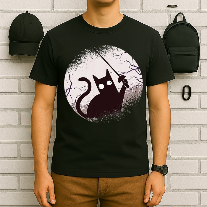 Fencing Game Gamer Fencer Sport Fencing Cat T-Shirt