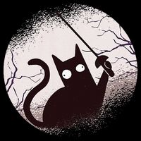Fencing Game Gamer Fencer Sport Fencing Cat T-Shirt