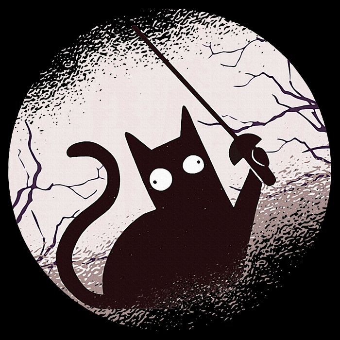 Fencing Game Gamer Fencer Sport Fencing Cat T-Shirt