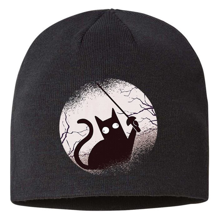 Fencing Game Gamer Fencer Sport Fencing Cat Sustainable Beanie