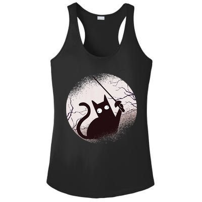Fencing Game Gamer Fencer Sport Fencing Cat Ladies PosiCharge Competitor Racerback Tank