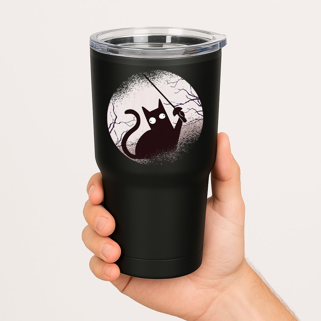 Fencing Game Gamer Fencer Sport Fencing Cat Tumbler
