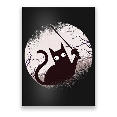Fencing Game Gamer Fencer Sport Fencing Cat Poster